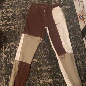 Shein size medium colorblock jeans